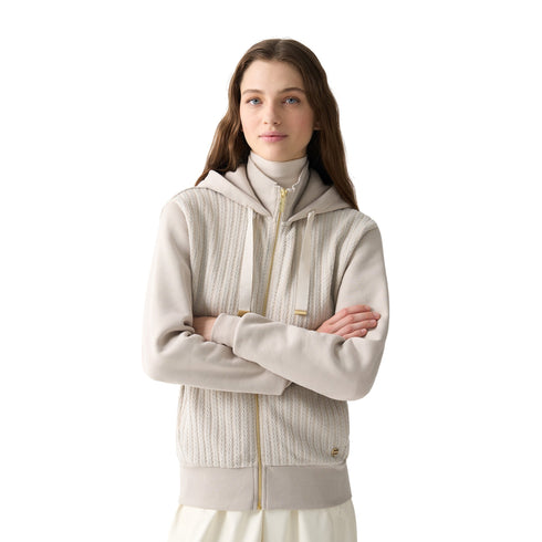 COLMAR Felpa zip Donna Felpa zip Collo Alto e Cappuccio XS  - Francavilla Moda